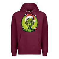 Burgundy Grinch Premium Hoodie - Unal Design