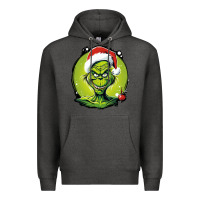 Charcoal Heather Grinch Premium Hoodie - Unal Design