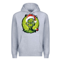 Heather Grey Grinch Premium Hoodie - Unal Design