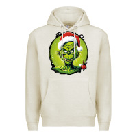 Oatmeal Heather Grinch Premium Hoodie - Unal Design