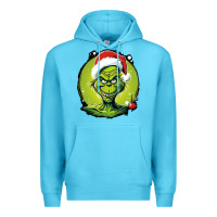 Ocean Blue Grinch Premium Hoodie - Unal Design