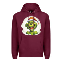 Burgundy Grinch Premium Hoodie - Unal Design