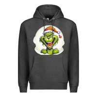 Charcoal Heather Grinch Premium Hoodie - Unal Design