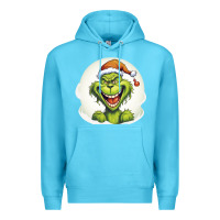 Ocean Blue Grinch Premium Hoodie - Unal Design