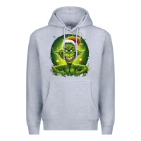 Heather Grey Grinch Premium Hoodie - Unal Design