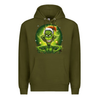 Army Green Grinch Premium Hoodie - Unal Design