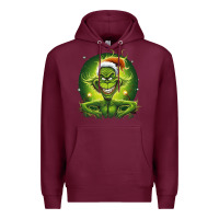 Burgundy Grinch Premium Hoodie - Unal Design