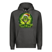 Charcoal Heather Grinch Premium Hoodie - Unal Design