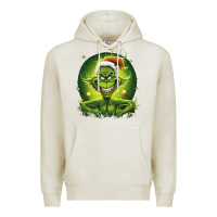 Oatmeal Heather Grinch Premium Hoodie - Unal Design