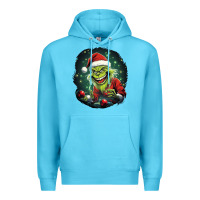 Ocean Blue Grinch Premium Hoodie - Unal Design