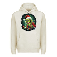 Oatmeal Heather Grinch Premium Hoodie - Unal Design