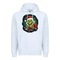White Grinch Premium Hoodie - Unal Design