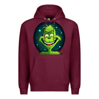 Burgundy Grinch Premium Hoodie - Unal Design