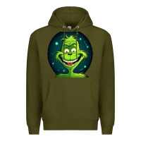 Army Green Grinch Premium Hoodie - Unal Design