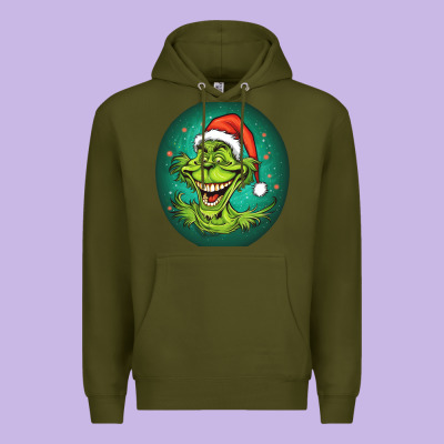 Grinch Premium Hoodie Designed By Unal Design