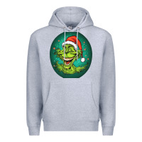 Heather Grey Grinch Premium Hoodie - Unal Design