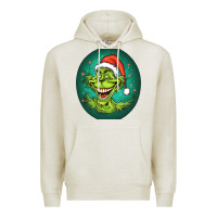 Oatmeal Heather Grinch Premium Hoodie - Unal Design