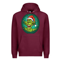 Burgundy Grinch Premium Hoodie - Unal Design