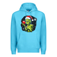Ocean Blue Grinch Premium Hoodie - Unal Design
