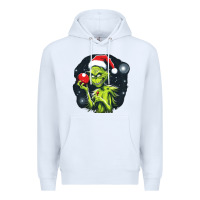 White Grinch Premium Hoodie - Unal Design