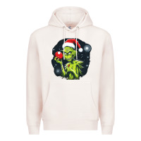 Pale Pink Grinch Premium Hoodie - Unal Design