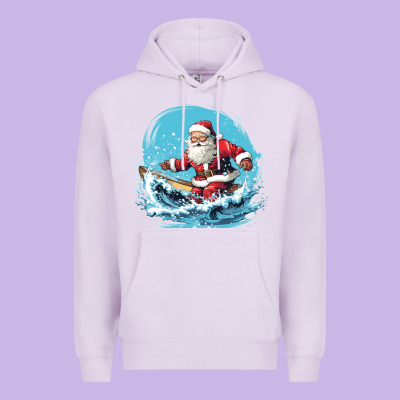Happy Santa Premium Hoodie Designed By Unal Design