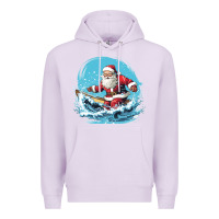 Lilac happy santa Premium Hoodie - Unal Design