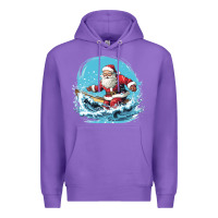 Purple happy santa Premium Hoodie - Unal Design