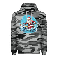 Slate Camo happy santa Premium Hoodie - Unal Design