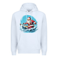 White happy santa Premium Hoodie - Unal Design