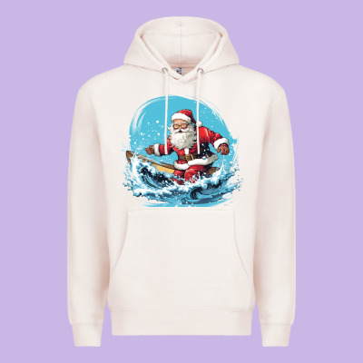 Happy Santa Premium Hoodie Designed By Unal Design