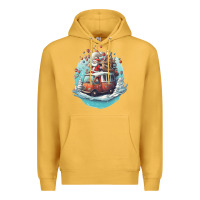 Mustard happy santa Premium Hoodie - Unal Design