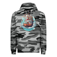 Slate Camo happy santa Premium Hoodie - Unal Design