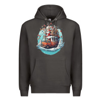 Smoke happy santa Premium Hoodie - Unal Design