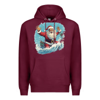 Burgundy happy santa Premium Hoodie - Unal Design