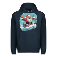 Navy happy santa Premium Hoodie - Unal Design