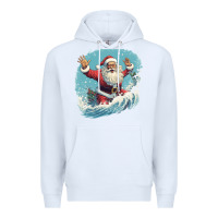 White happy santa Premium Hoodie - Unal Design