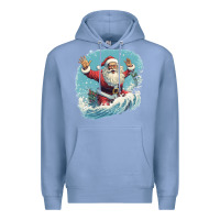Colony Blue happy santa Premium Hoodie - Unal Design