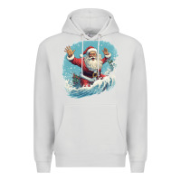 Dove Grey happy santa Premium Hoodie - Unal Design