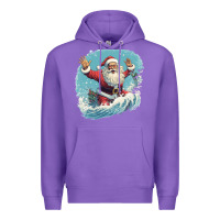 Purple happy santa Premium Hoodie - Unal Design