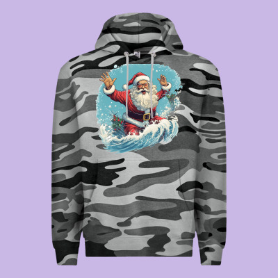 Happy Santa Premium Hoodie Designed By Unal Design