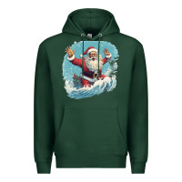 Sports Green happy santa Premium Hoodie - Unal Design