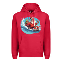 Cardinal surf happy santa Premium Hoodie - Unal Design