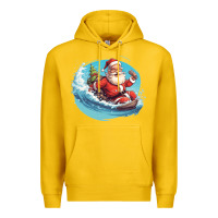 Lemon surf happy santa Premium Hoodie - Unal Design