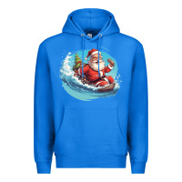 True Royal surf happy santa Premium Hoodie - Unal Design