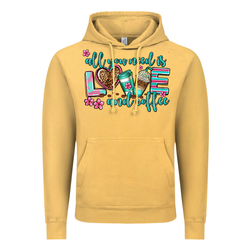 All You Need Is Love And Coffee Vintage Hoodie by AdoDesignShop | Teevron