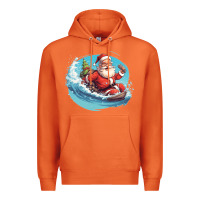 Carrot surf happy santa Premium Hoodie - Unal Design