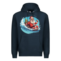 Navy surf happy santa Premium Hoodie - Unal Design