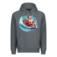 Rock surf happy santa Premium Hoodie - Unal Design