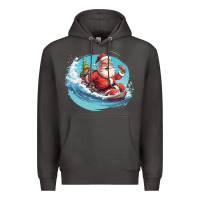 Smoke surf happy santa Premium Hoodie - Unal Design